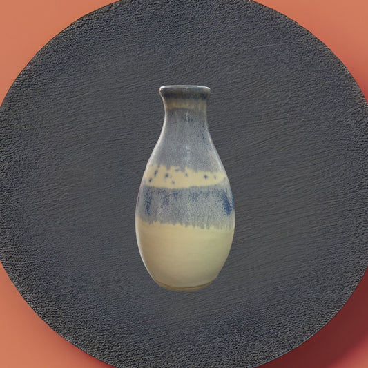 Light blue round vase