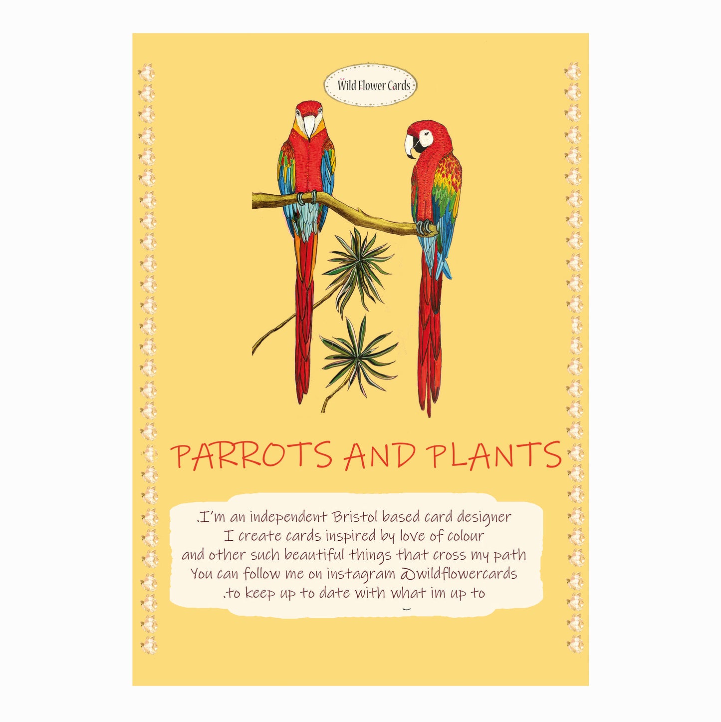 Parrots & Plants Card