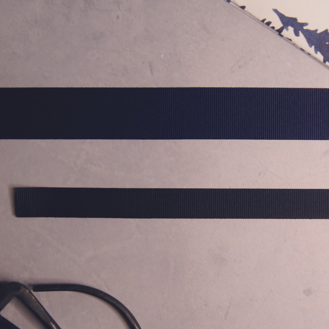 Navy Blue Recycled Ribbon - 15mm
