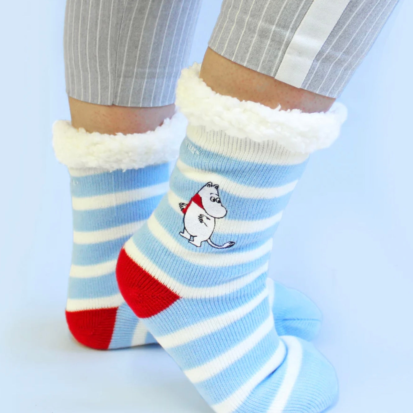 Moomin Slipper Socks Blue