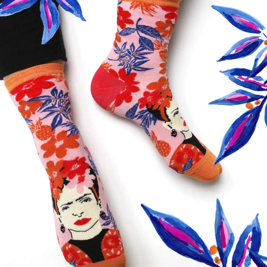 Frida Khalo Fruit Socks