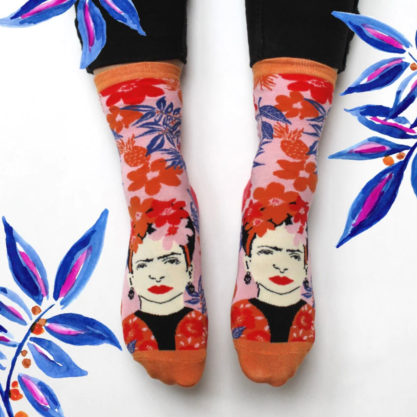 Frida Khalo Fruit Socks
