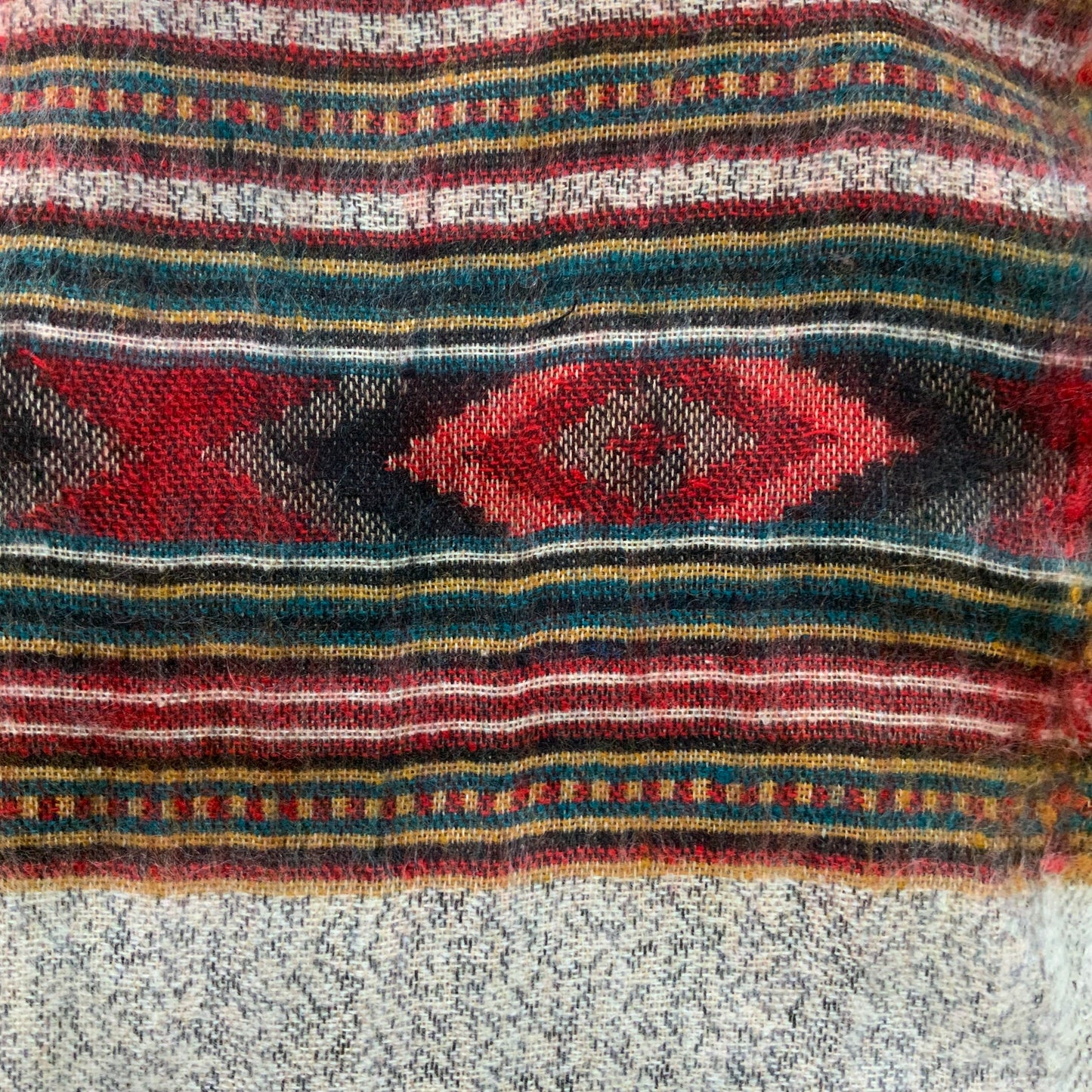 Multi Coloured Stripe Blanket Scarf