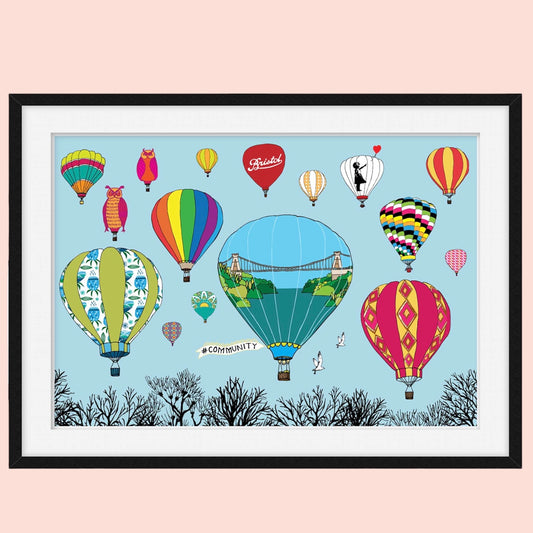 Bristol Balloons A4 Print