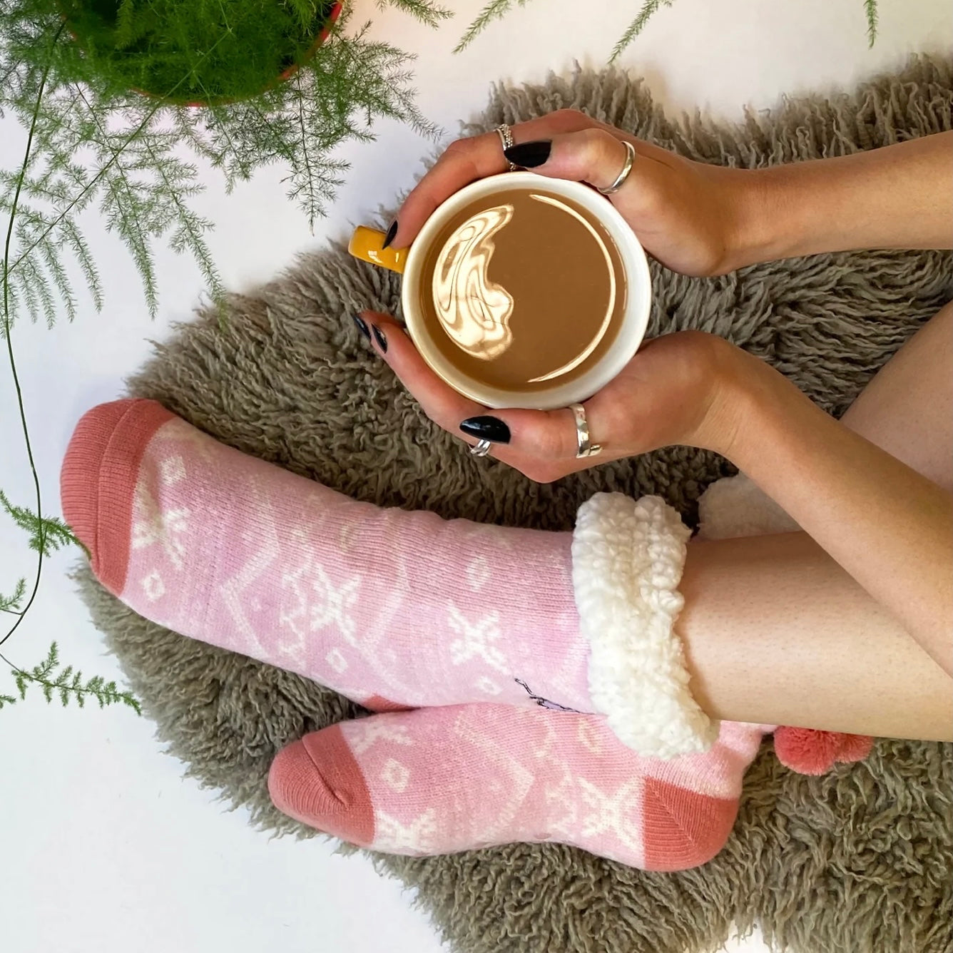 Moomin Slipper Socks Pink