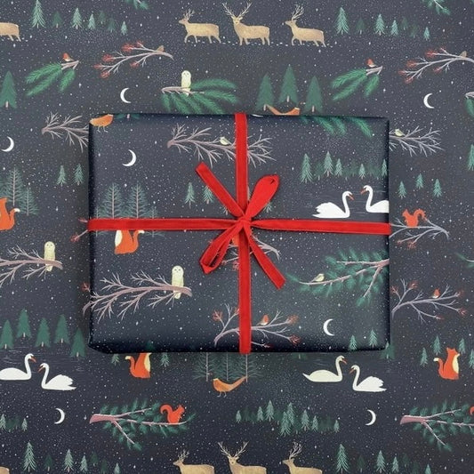 Christmas WoodlandAnimals Wrapping Paper