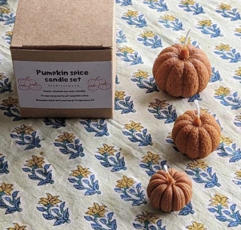 Pumpkin Candle Set