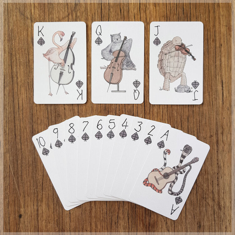 African Orchestra Playing Card