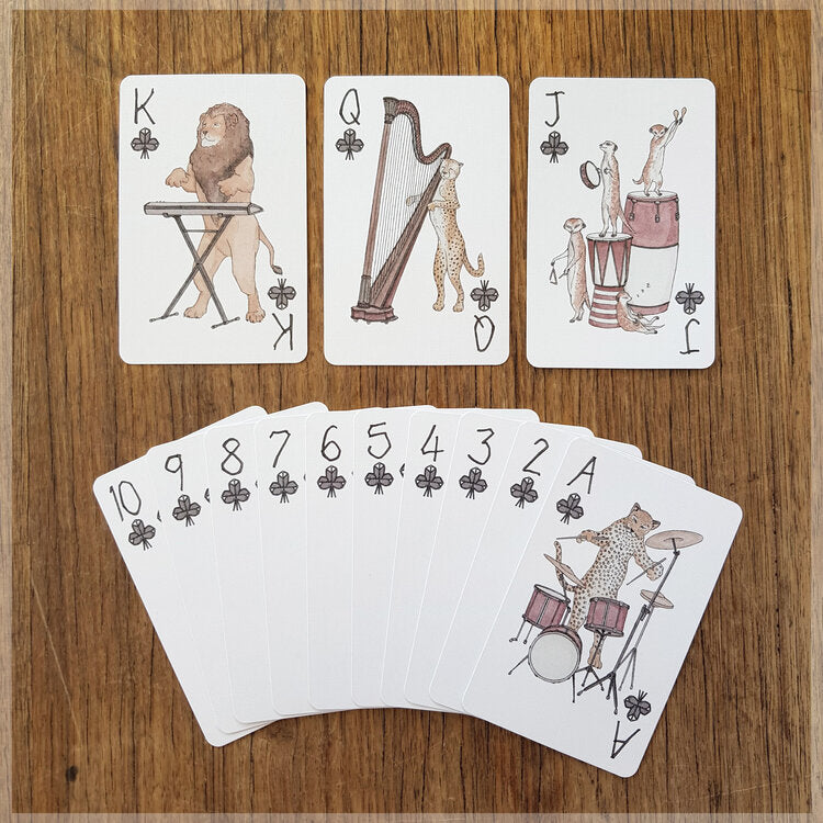 African Orchestra Playing Card