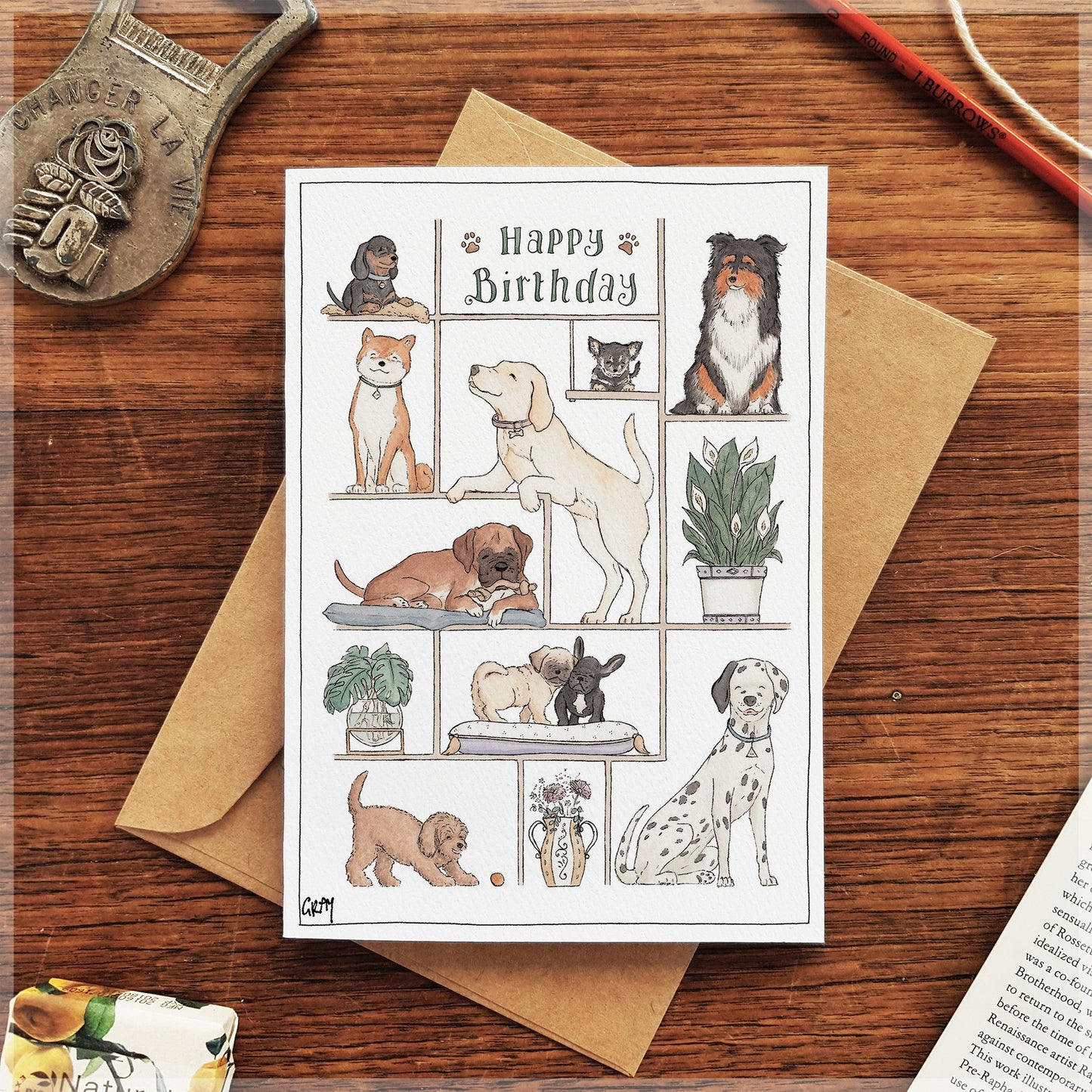 Happy Birthday Puppy Love Card