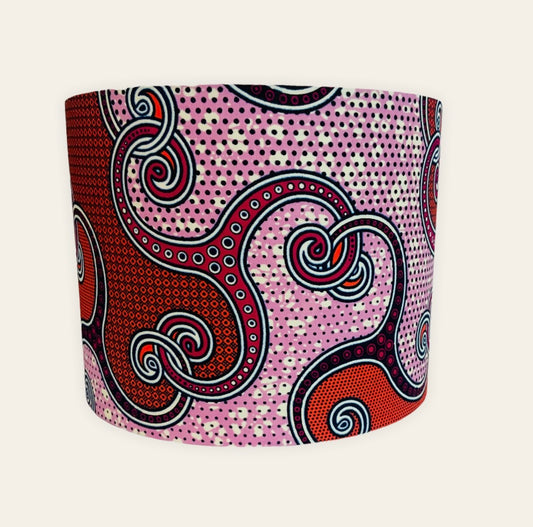 Pink and Red Swirl Lampshade 25cm