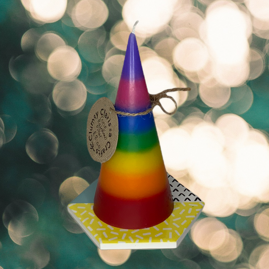 Rainbow Candle Cone