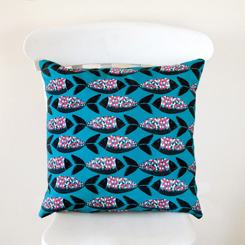 Colourful Fish Cushion Cover