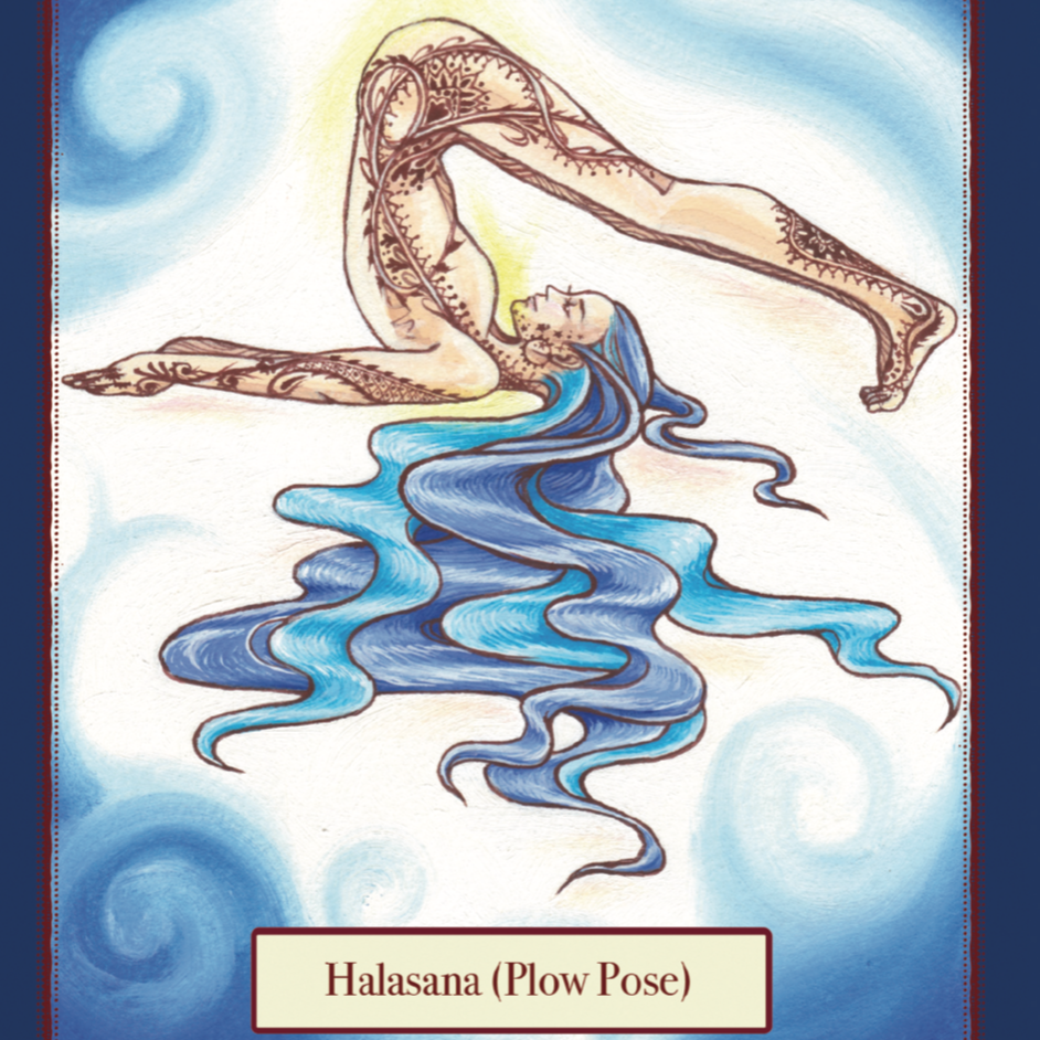 Yoga Halasana Card