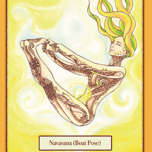 Yoga Navasana Card