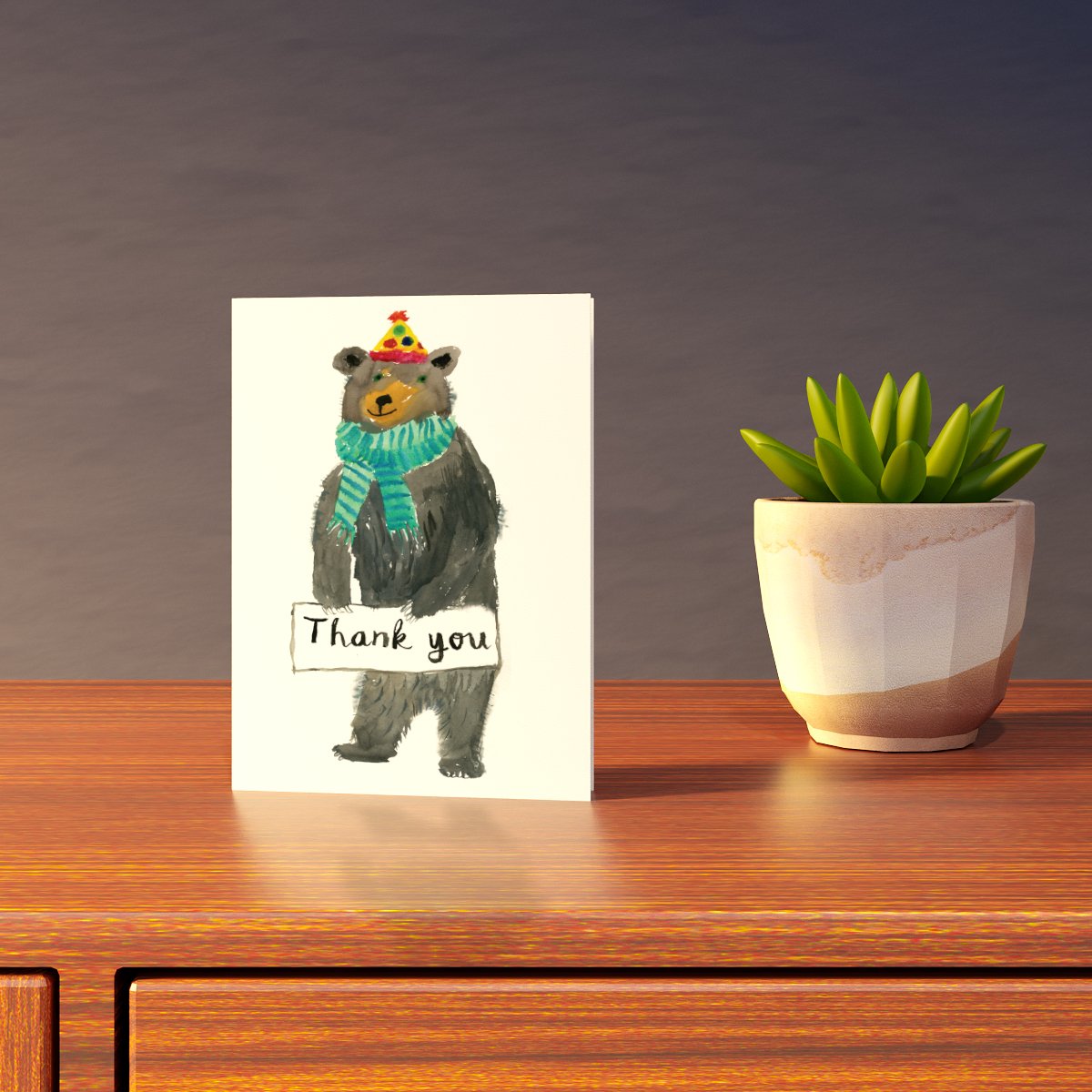 Bear Thank You Card
