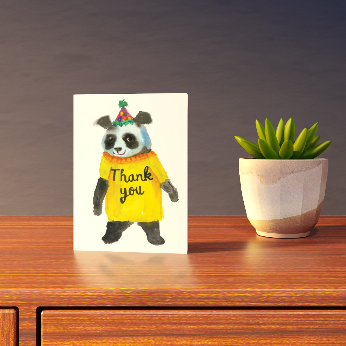 Panda Thank You Card