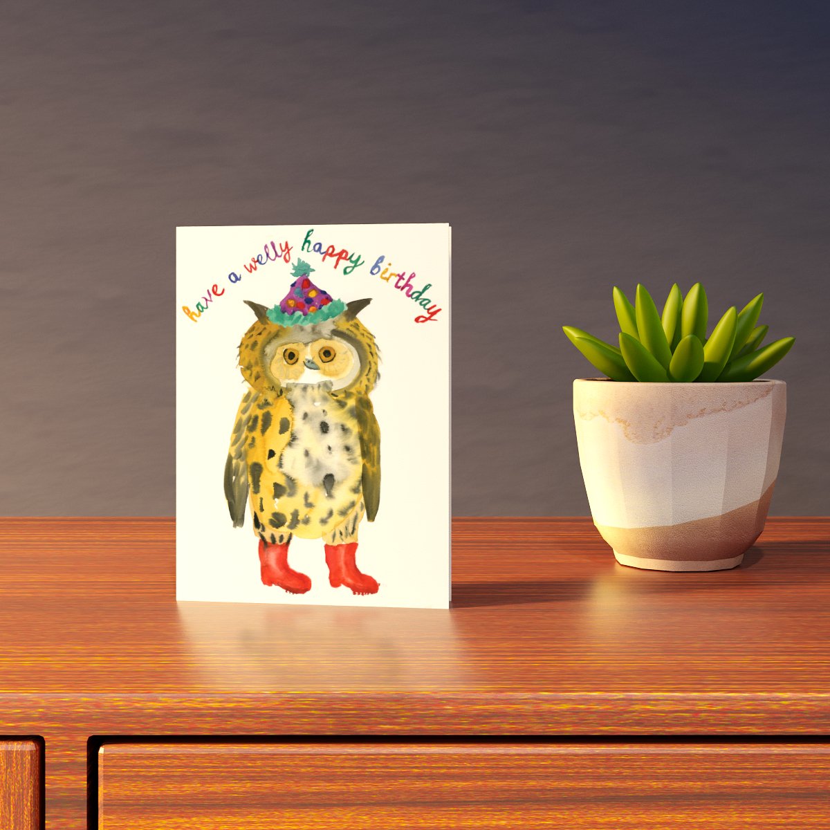 Welly Happy Birthday Card