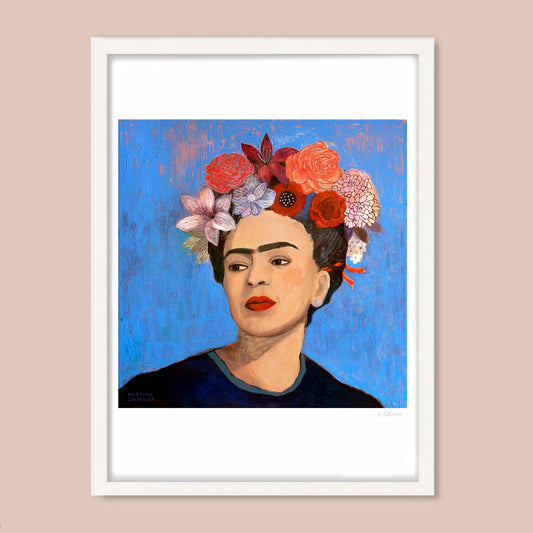 Burn it Blue (Frida Kahlo) A4 Print