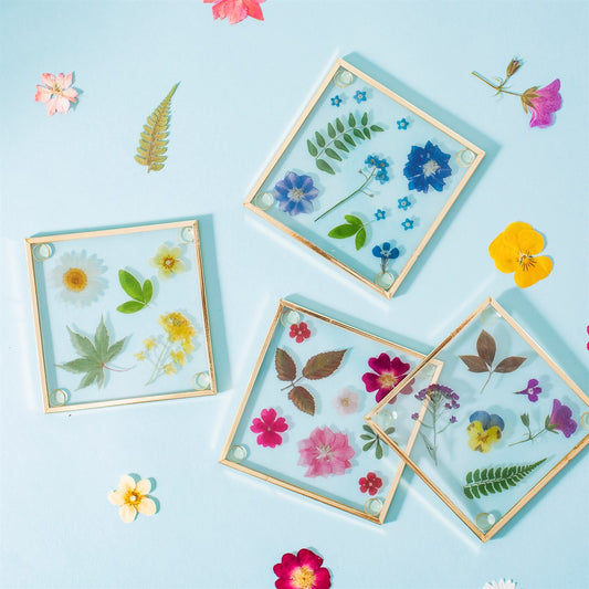 Flower Glass Coasters