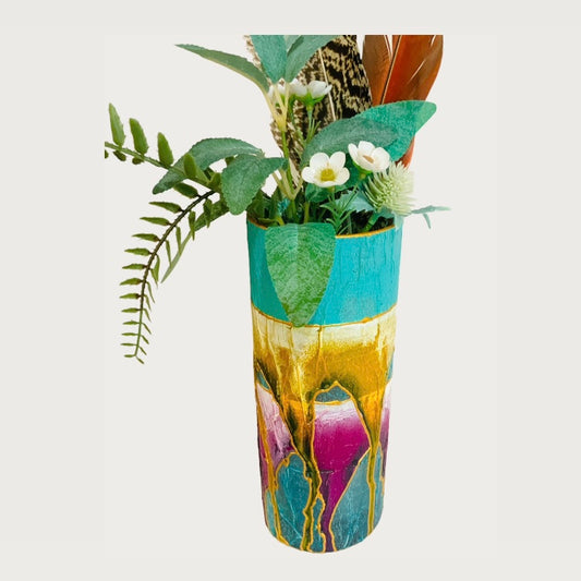 Medium Rainbow Straight Vase