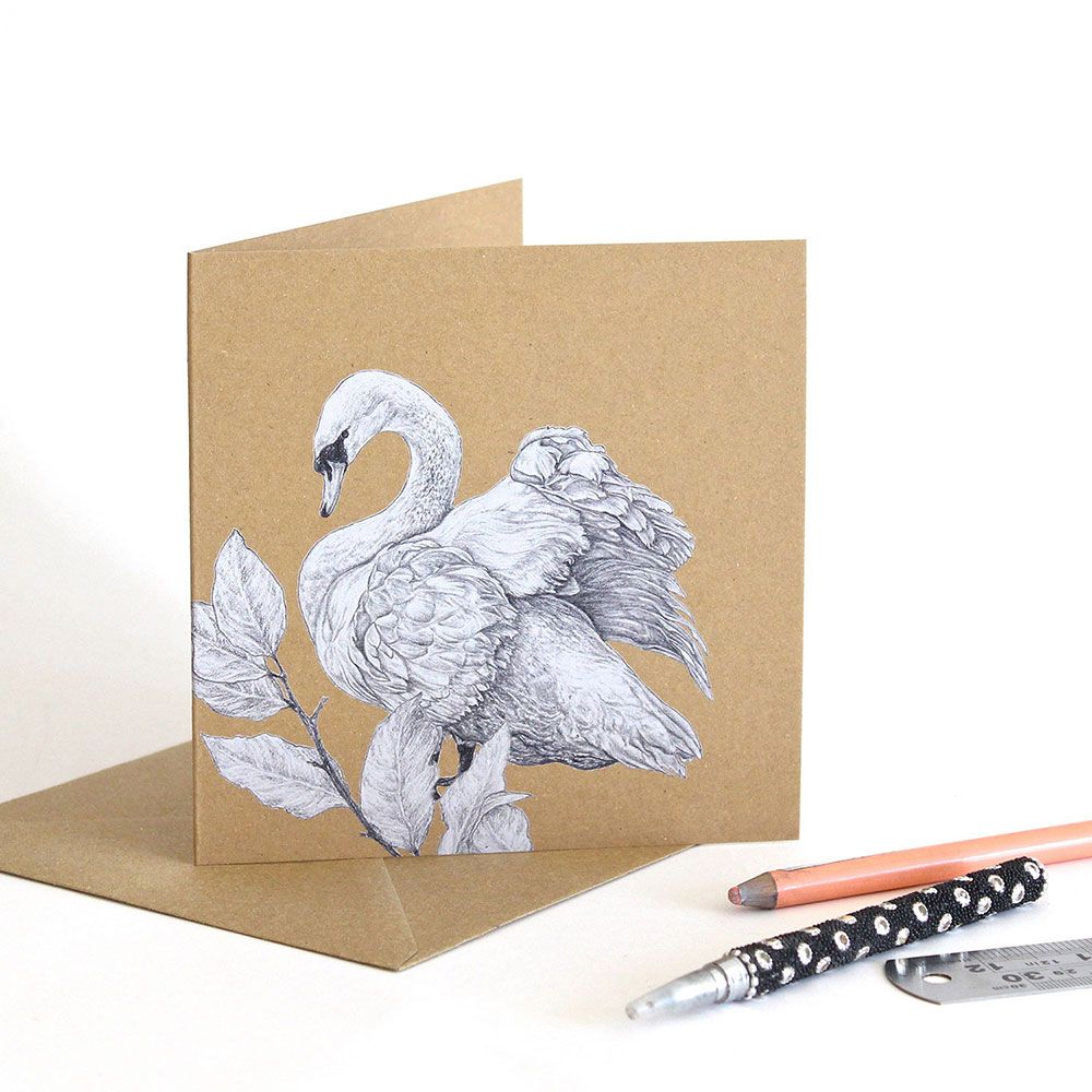 Mute Swan Greeting Card