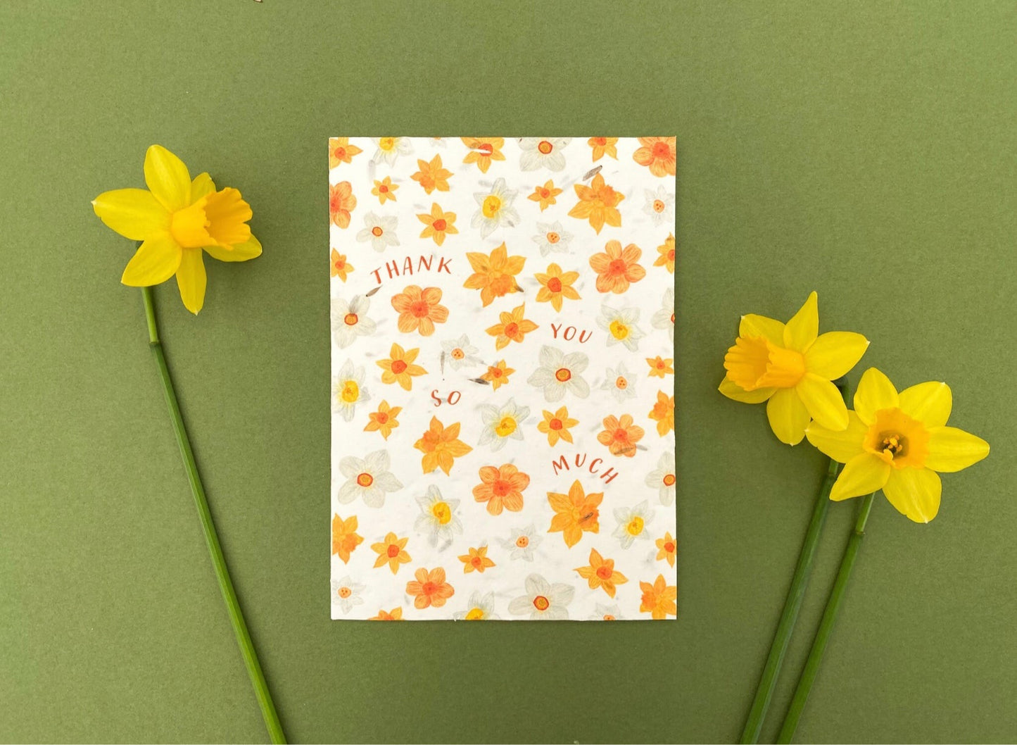 Plantable Thank You Daffodils Card