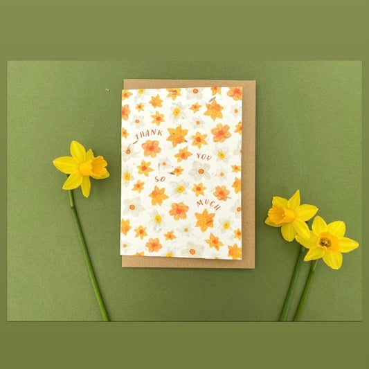 Plantable Thank You Daffodils Card