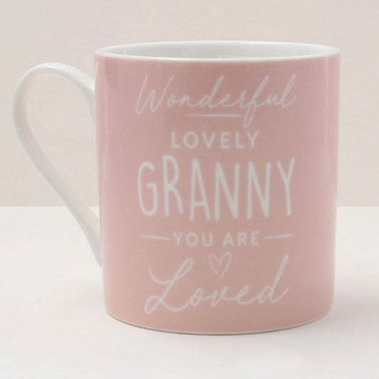 Pink Granny Bone China Mug