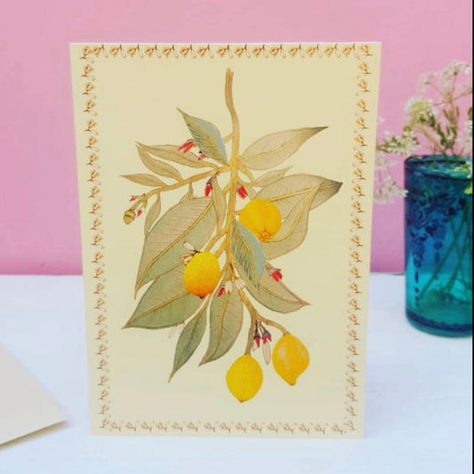 Botanical Lemons Card