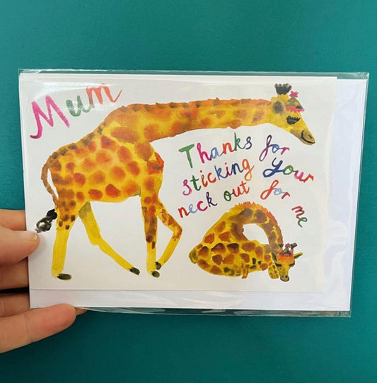 Mum Giraffe Card