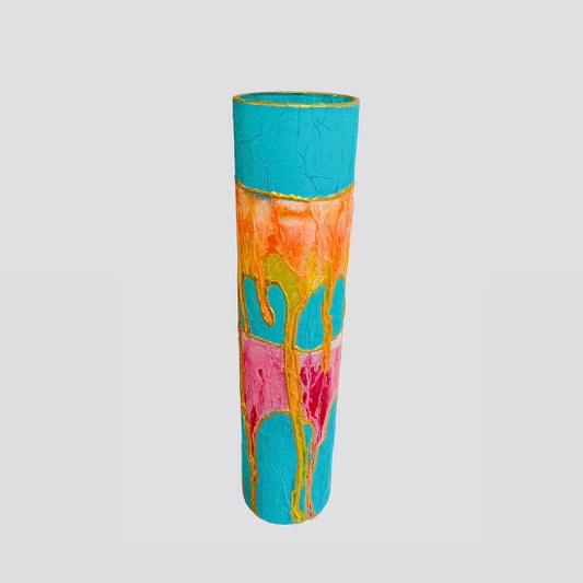 Blue and Orange Long vase