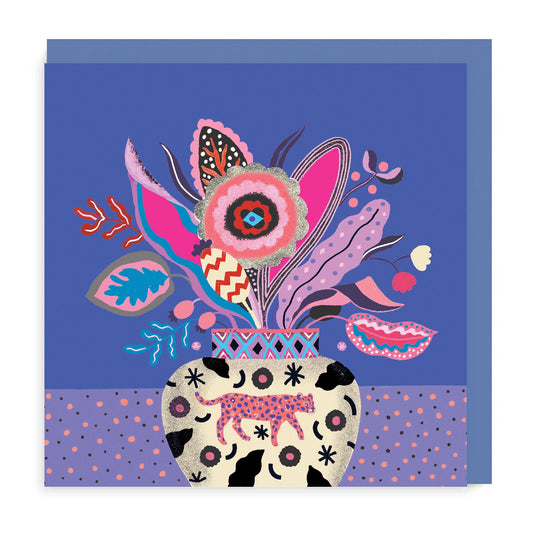 Leopard Bouquet Card