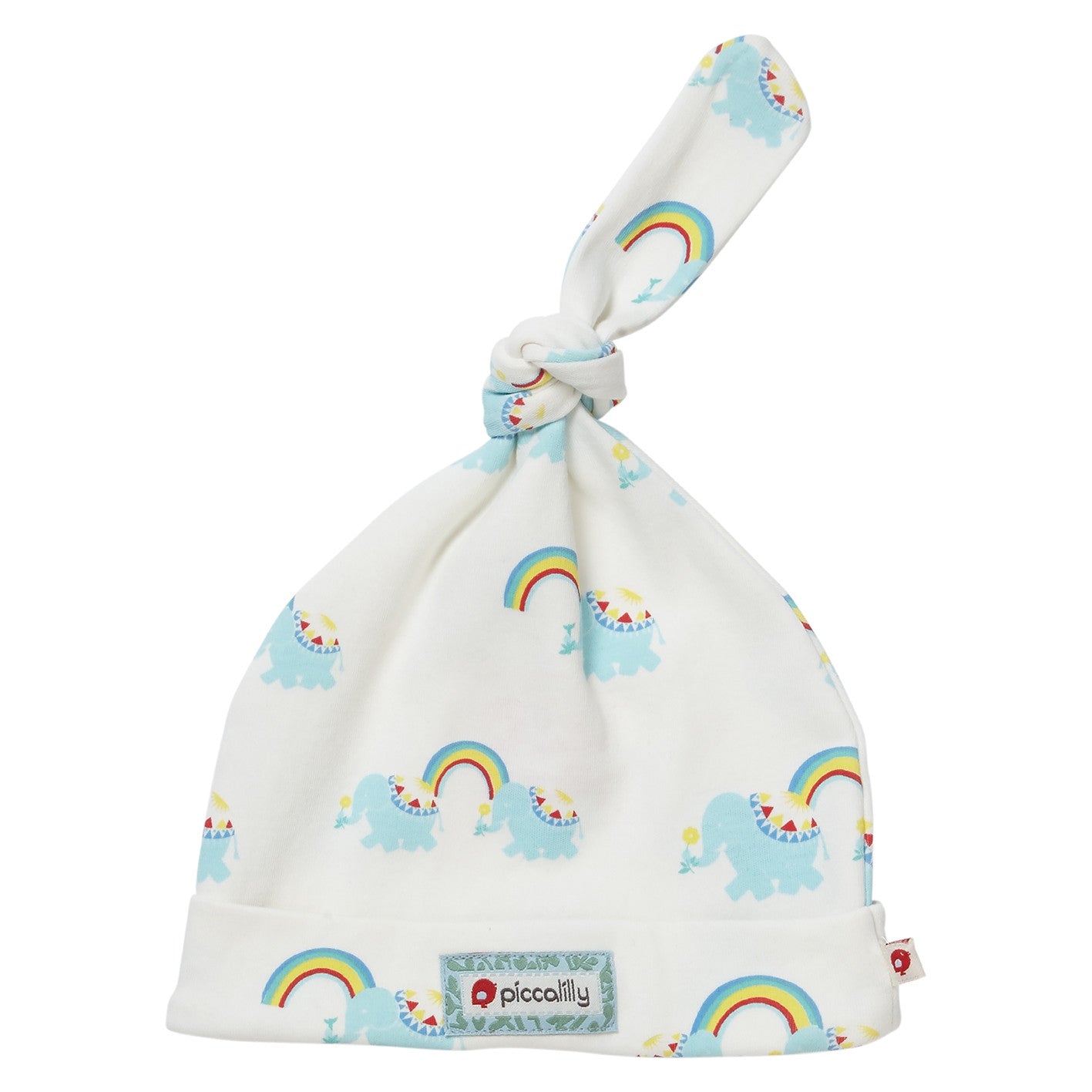 Rainbow Elephant Knotted Baby Hat