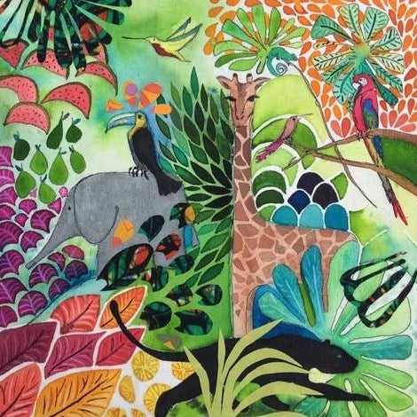 Giraffe Jungle Print